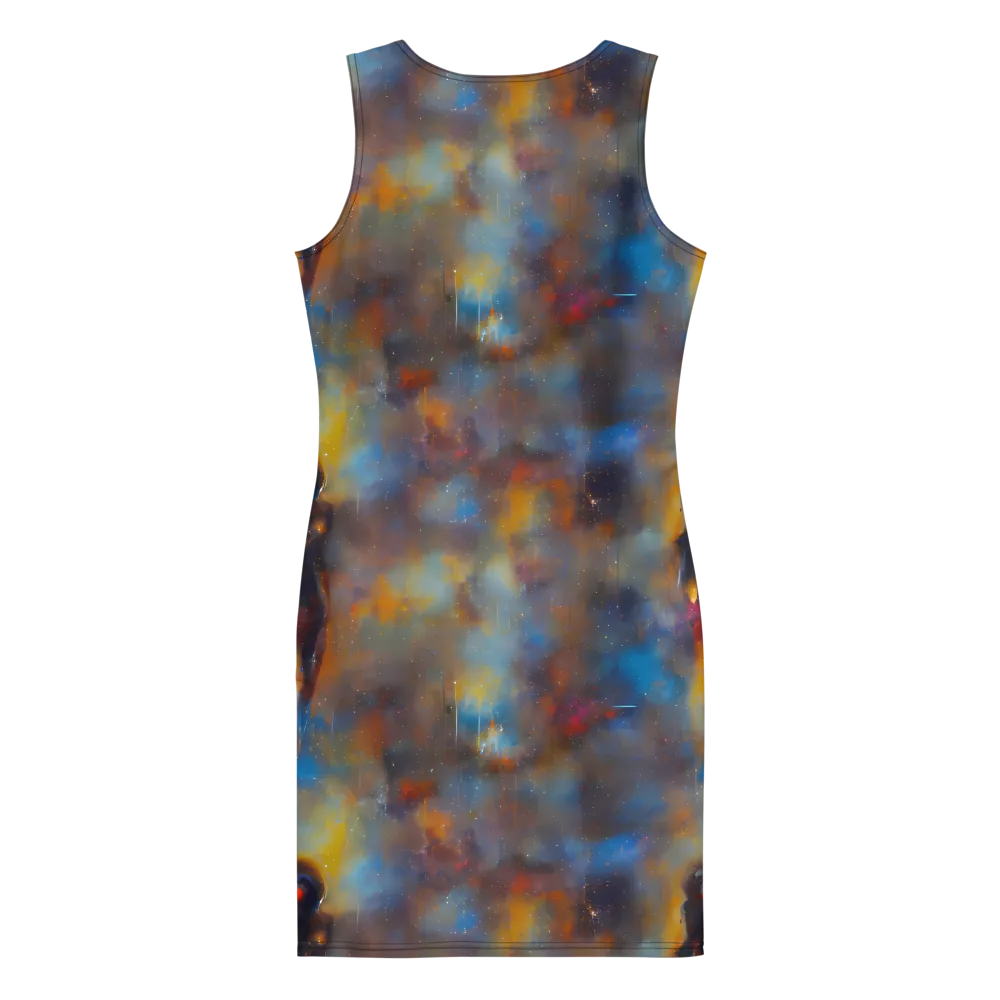Vivid Whisper on Bodycon Dress — Back