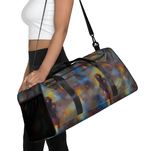 Vivid Whisper on a Duffle Bag