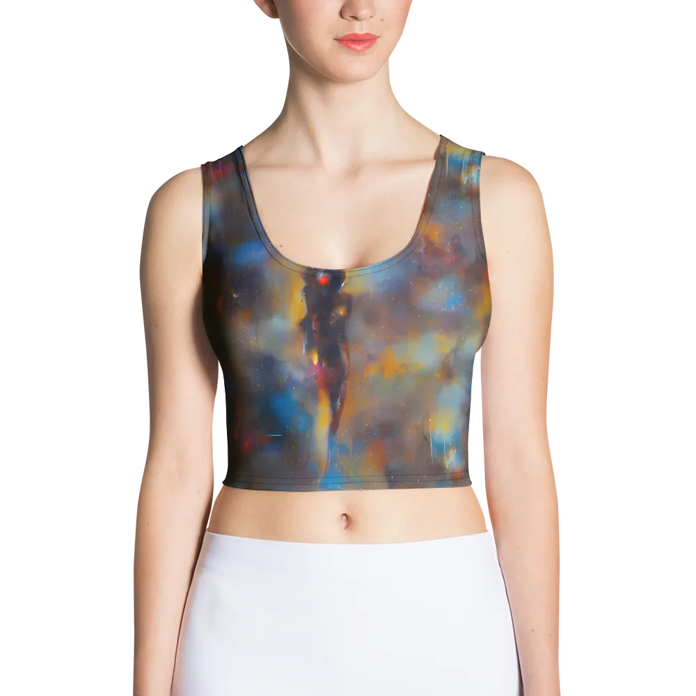 Vivid Whisper on Crop Top — Front