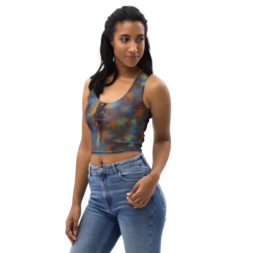 Vivid Whisper on a Crop Top