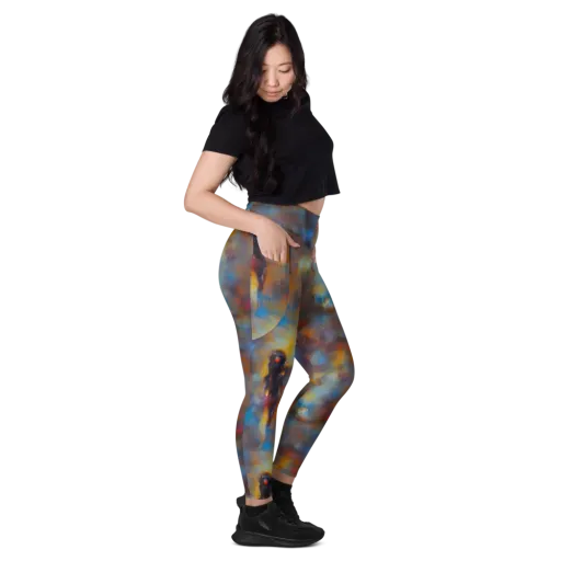 Vivid Whisper on a Leggings with Pockets