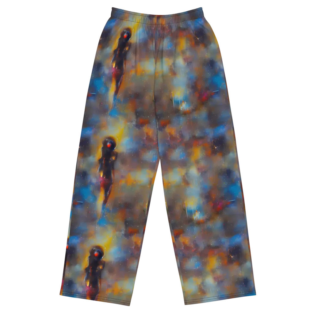 Vivid Whisper on Wide-Leg Pants — Front