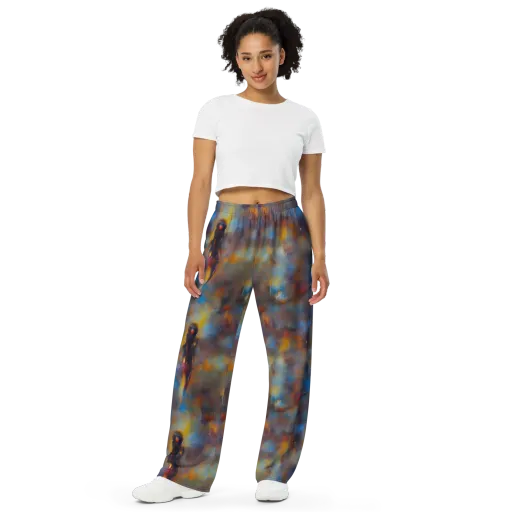 Vivid Whisper on a Wide-Leg Pants