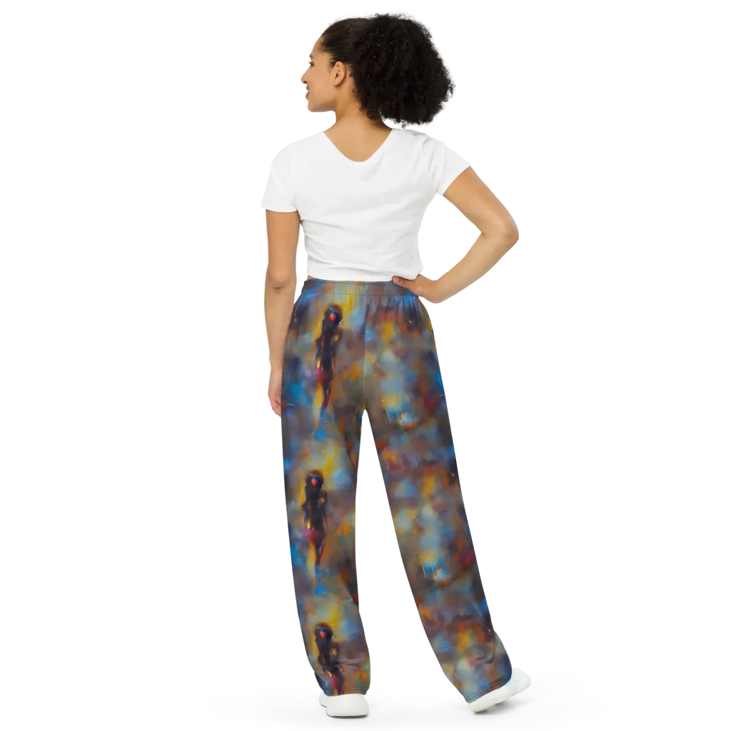 Vivid Whisper on Wide-Leg Pants — Back