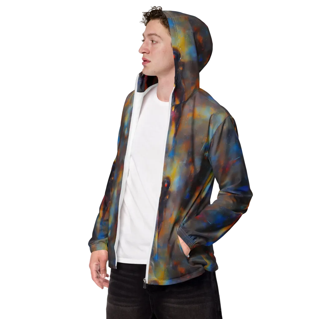 Vivid Whisper on Men's Windbreaker — Left Front