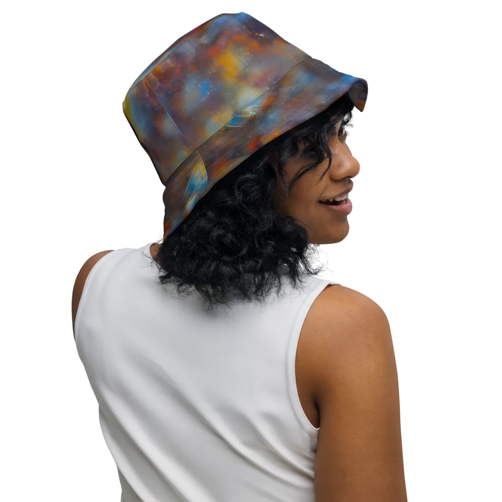 Vivid Whisper on Reversible Bucket Hat — Right Outside