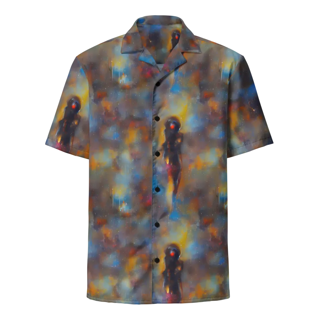 Vivid Whisper on Button Shirt — Front