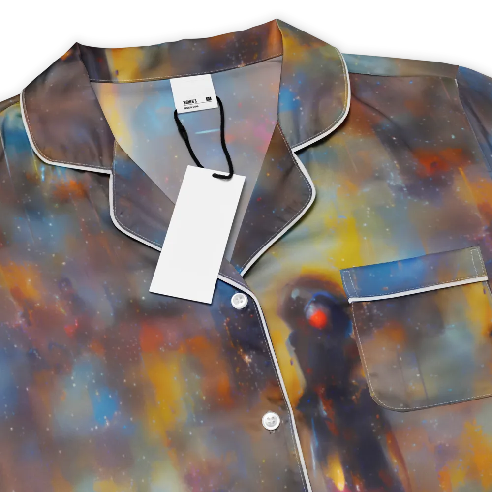Vivid Whisper on Women's Short Sleeve Pajama Top — Product details