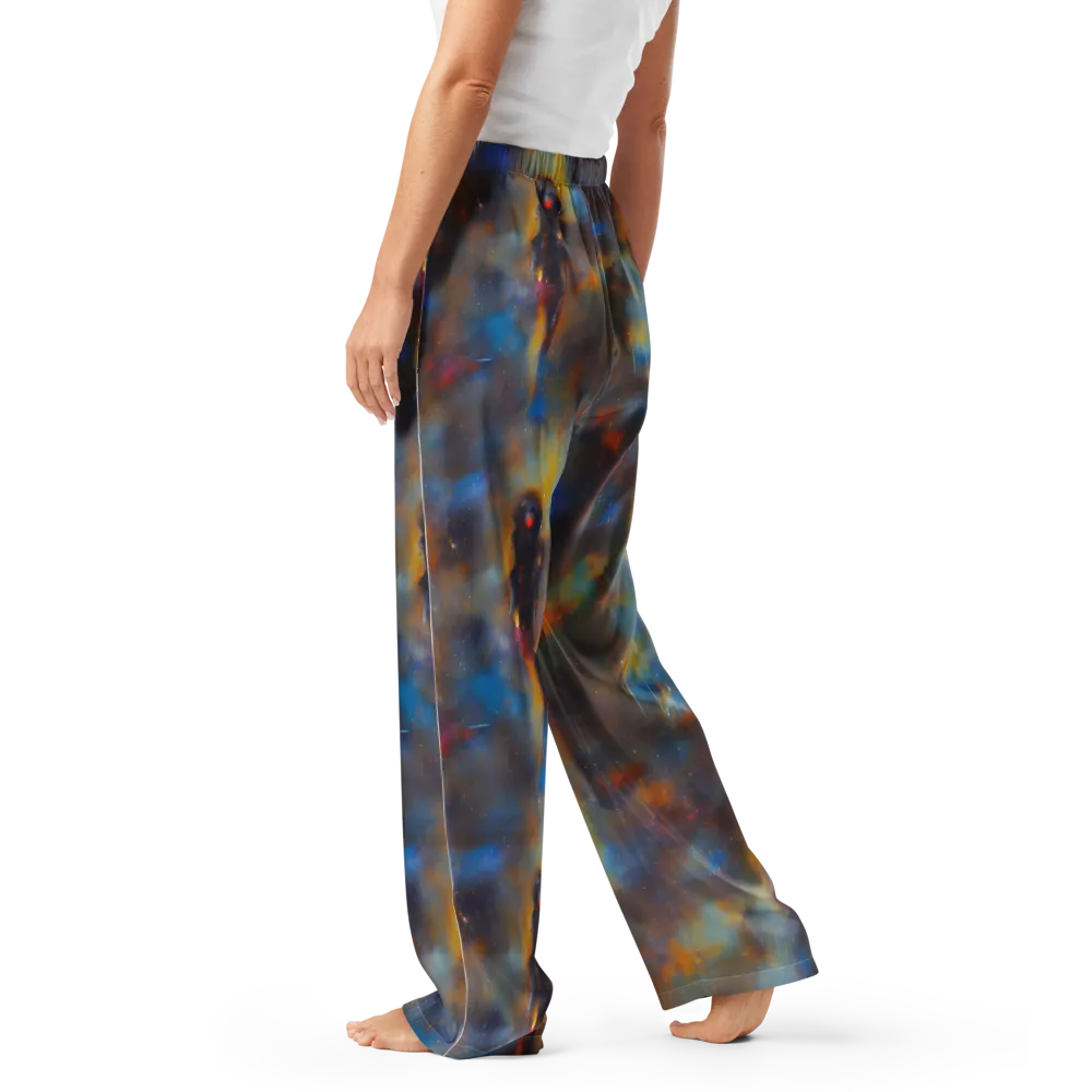 Vivid Whisper on Women's Pajama Pants — Left
