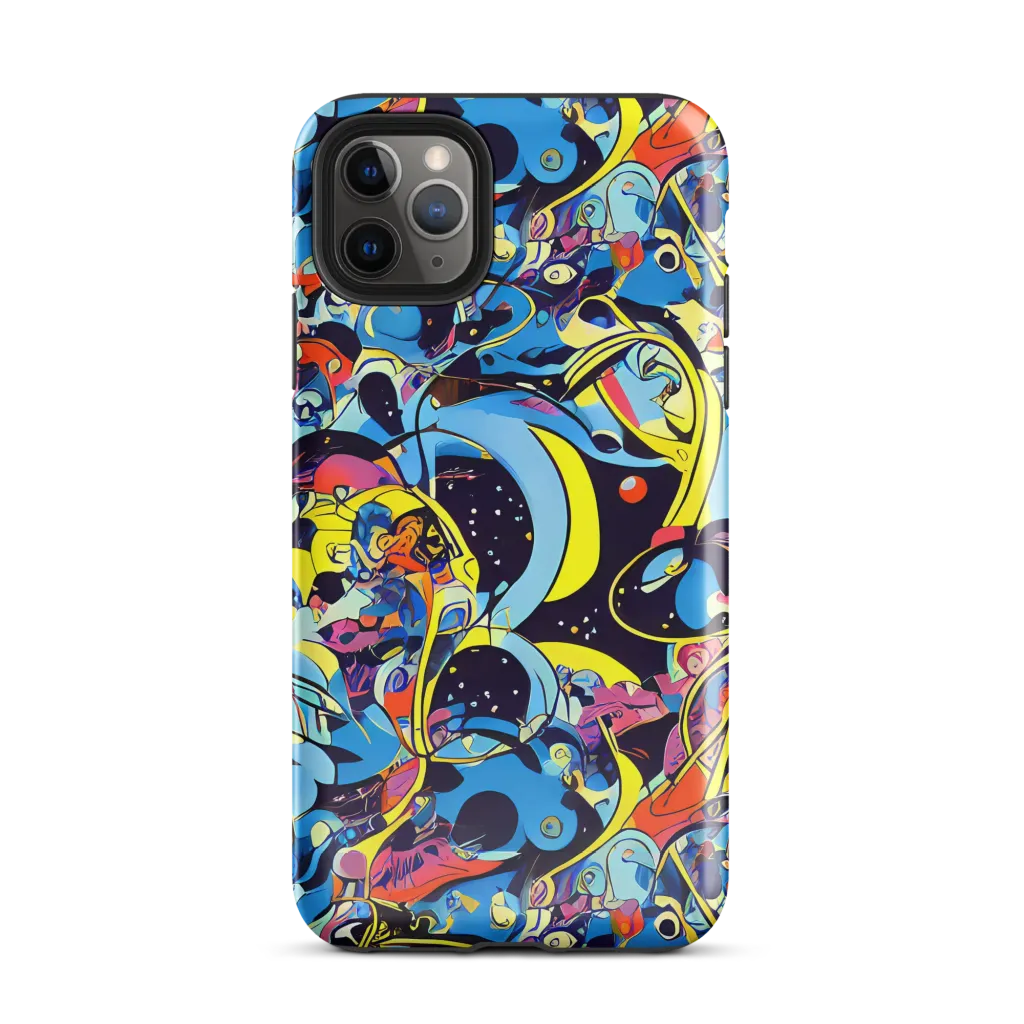 Brown Brushwork on Tough Case for iPhone® — Front