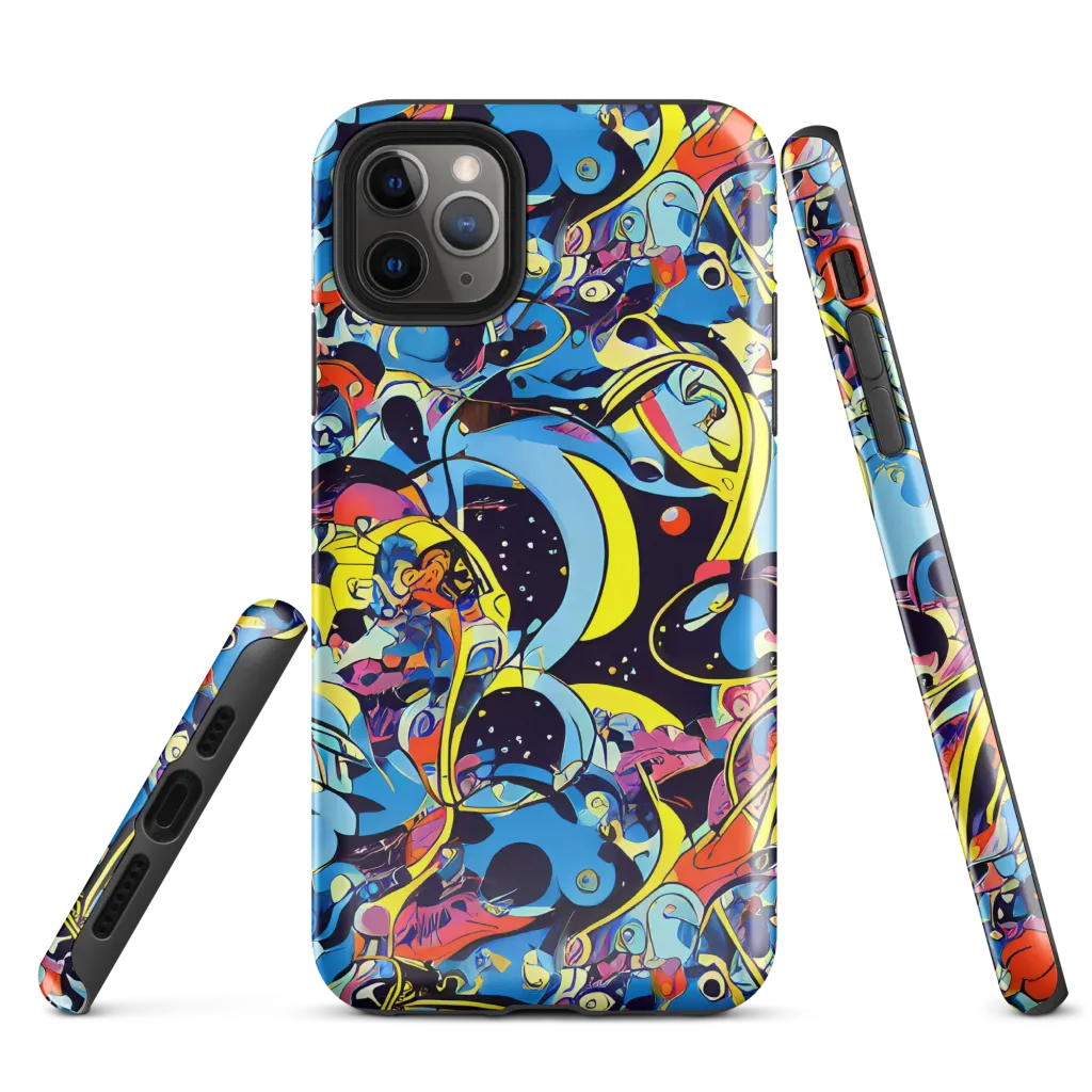 Brown Brushwork on Tough Case for iPhone® — Front