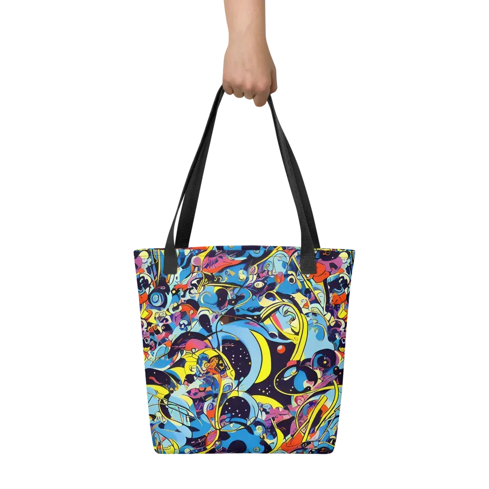 Brown Brushwork on Tote Bag — Front