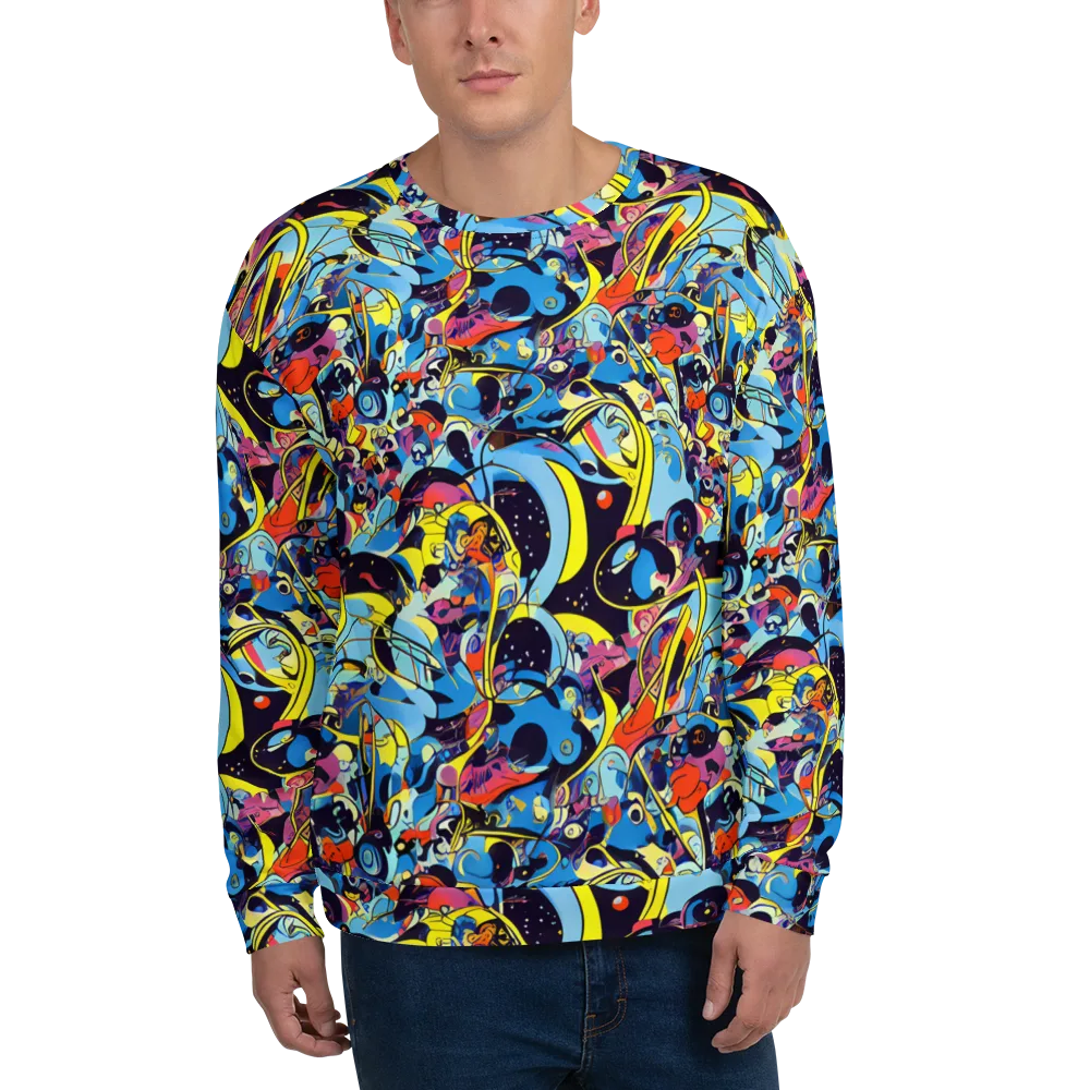 Brown Brushwork on Sweatshirt — Front