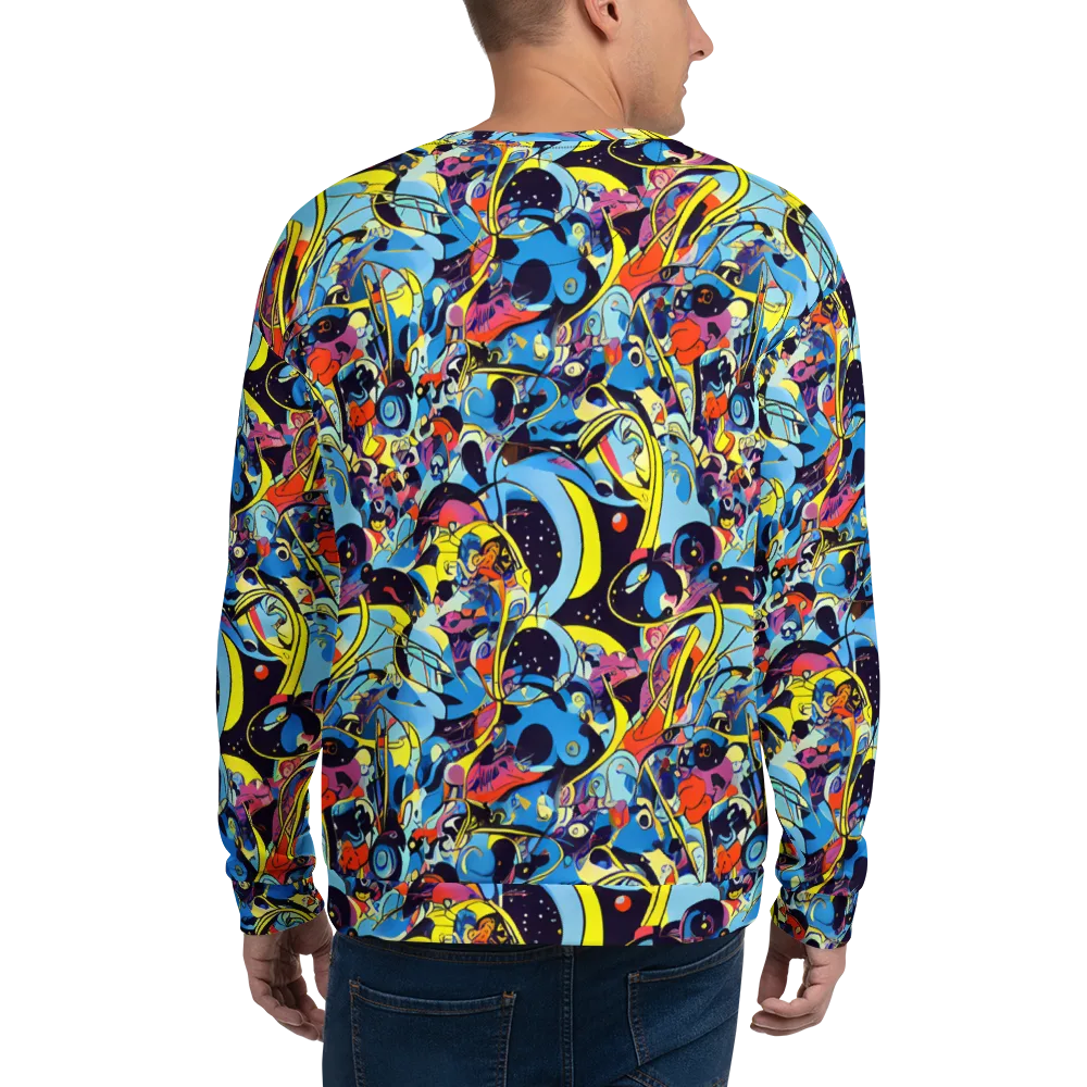 Brown Brushwork on Sweatshirt — Back