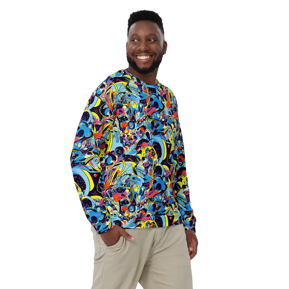 Brown Brushwork on Sweatshirt — Front