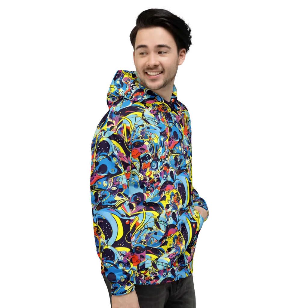 Brown Brushwork on Hoodie — Right