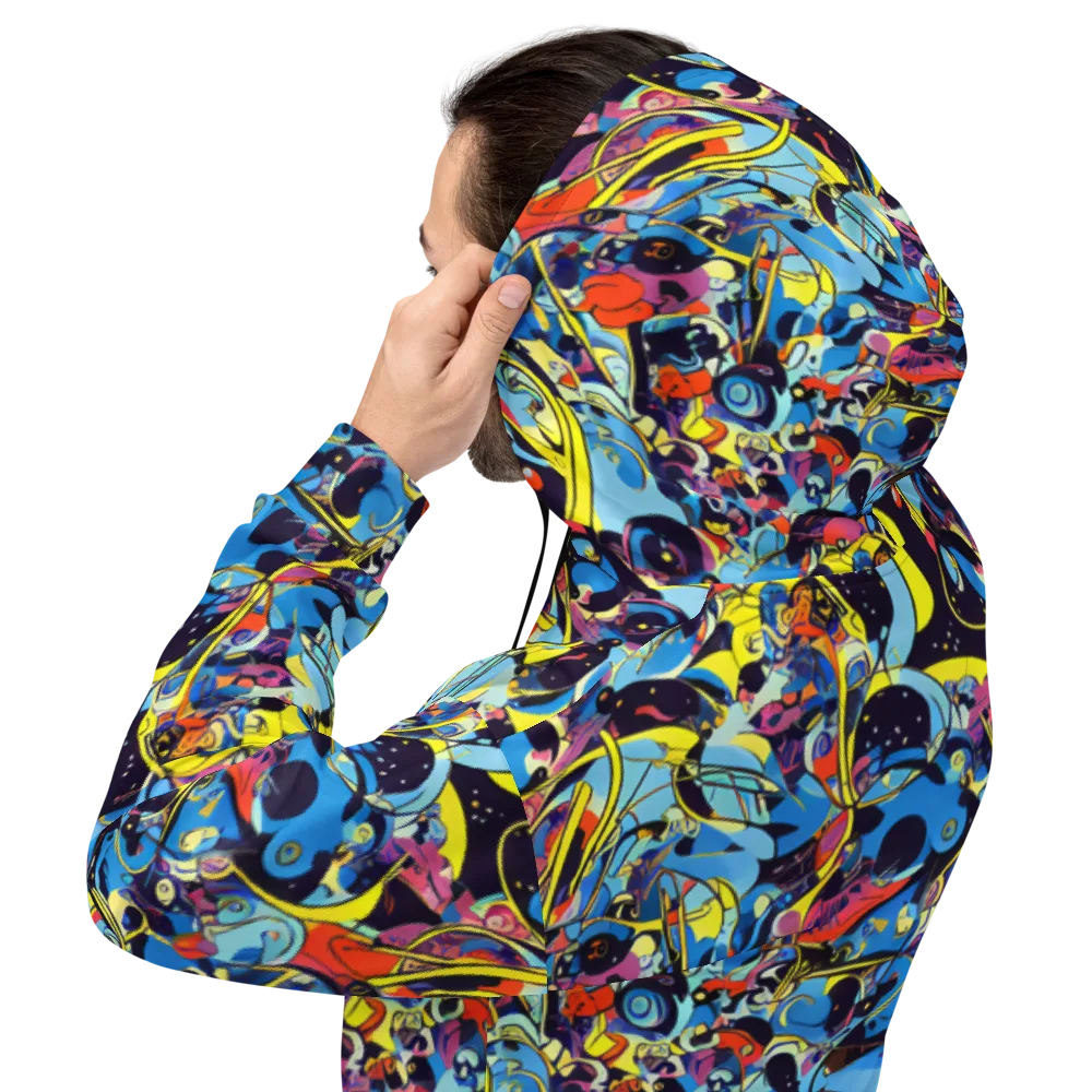 Brown Brushwork on Hoodie — Back