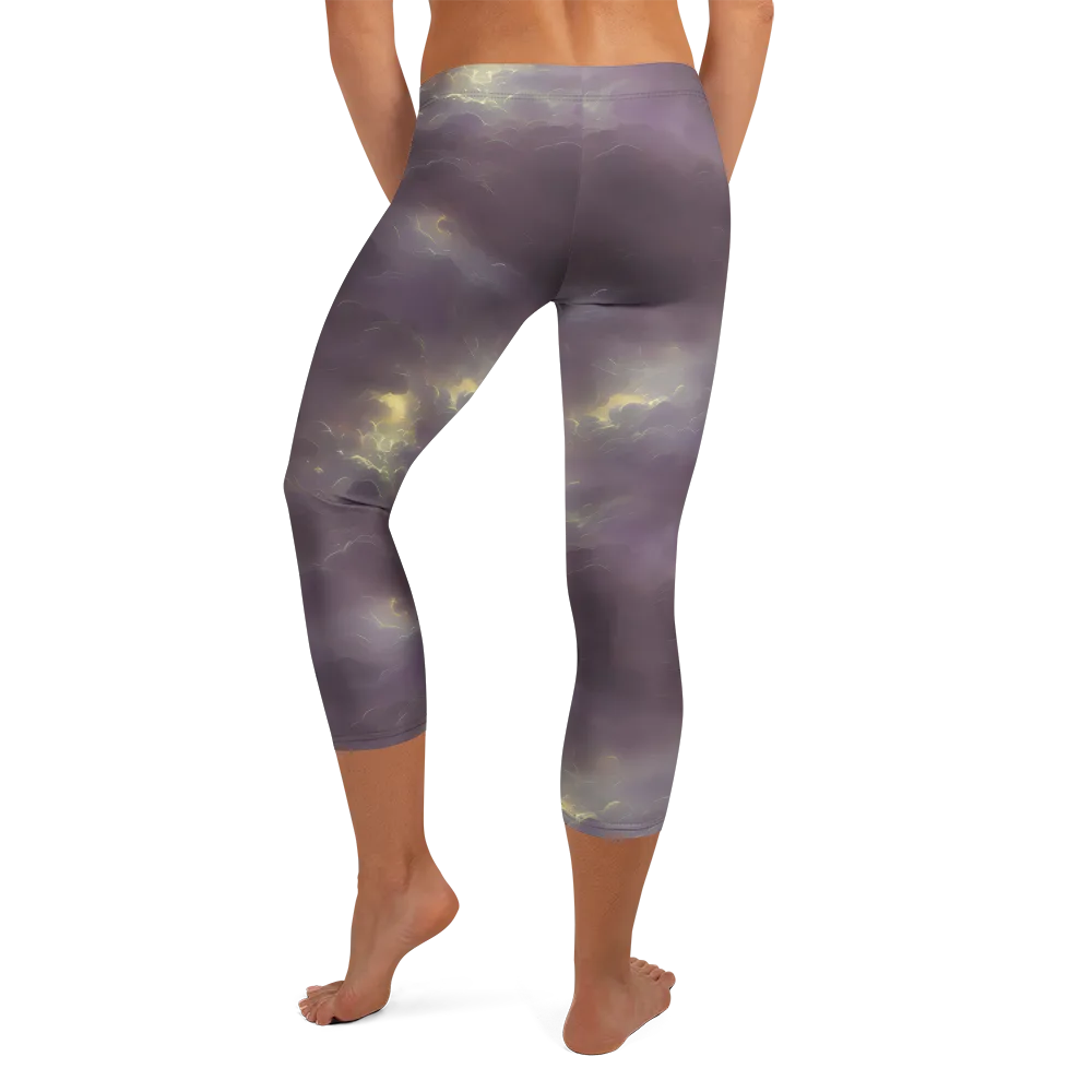 Stormy Muse on Capri Leggings — Back