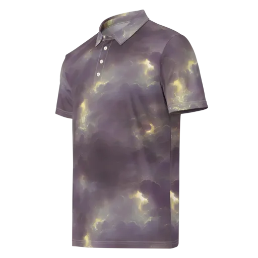 Stormy Muse on a Men's Slim Fit Polo Shirt
