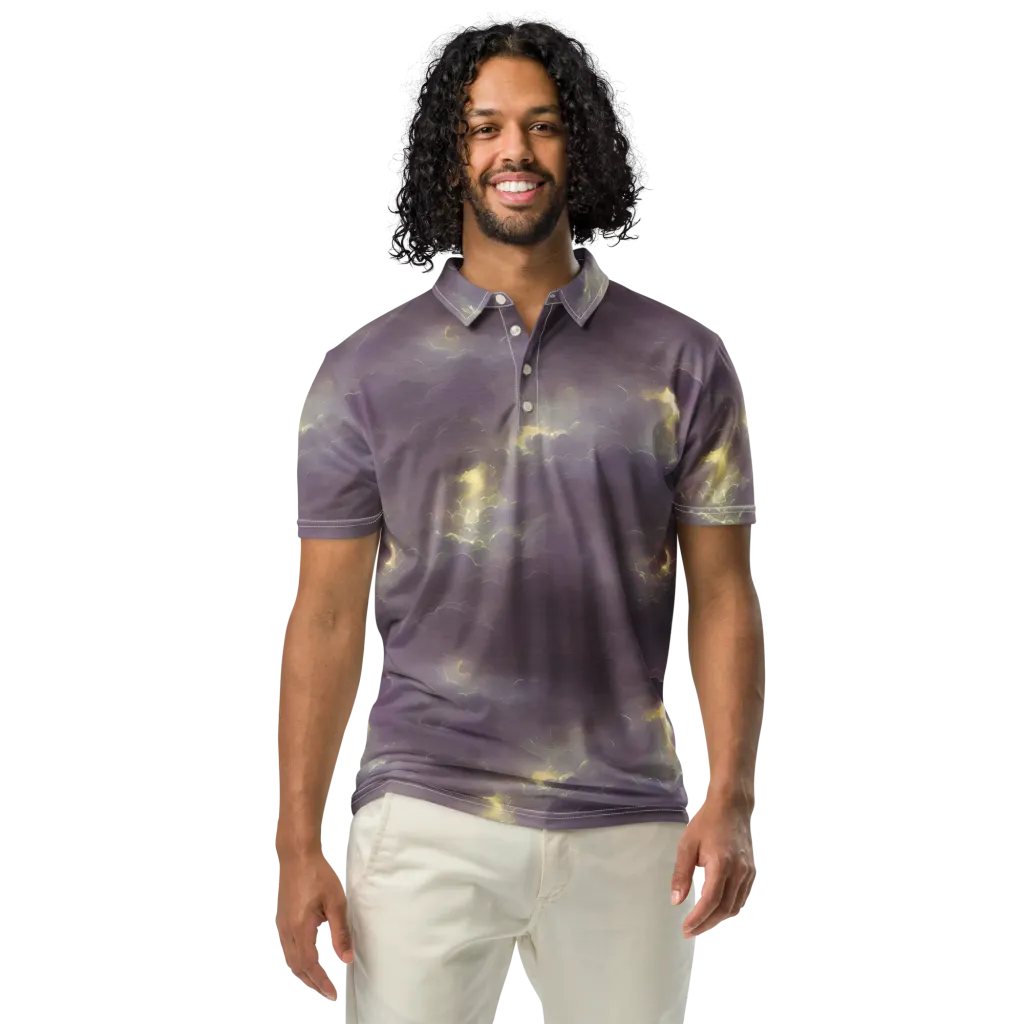 Stormy Muse on Men's Slim Fit Polo Shirt — Front