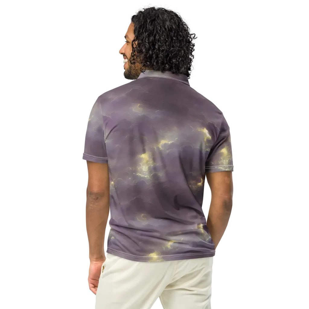 Stormy Muse on Men's Slim Fit Polo Shirt — Back