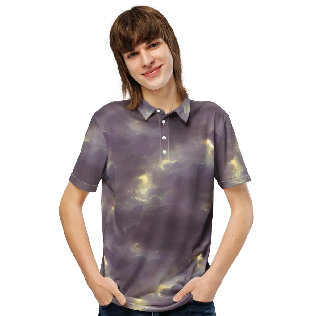 Stormy Muse on Men's Slim Fit Polo Shirt — Front