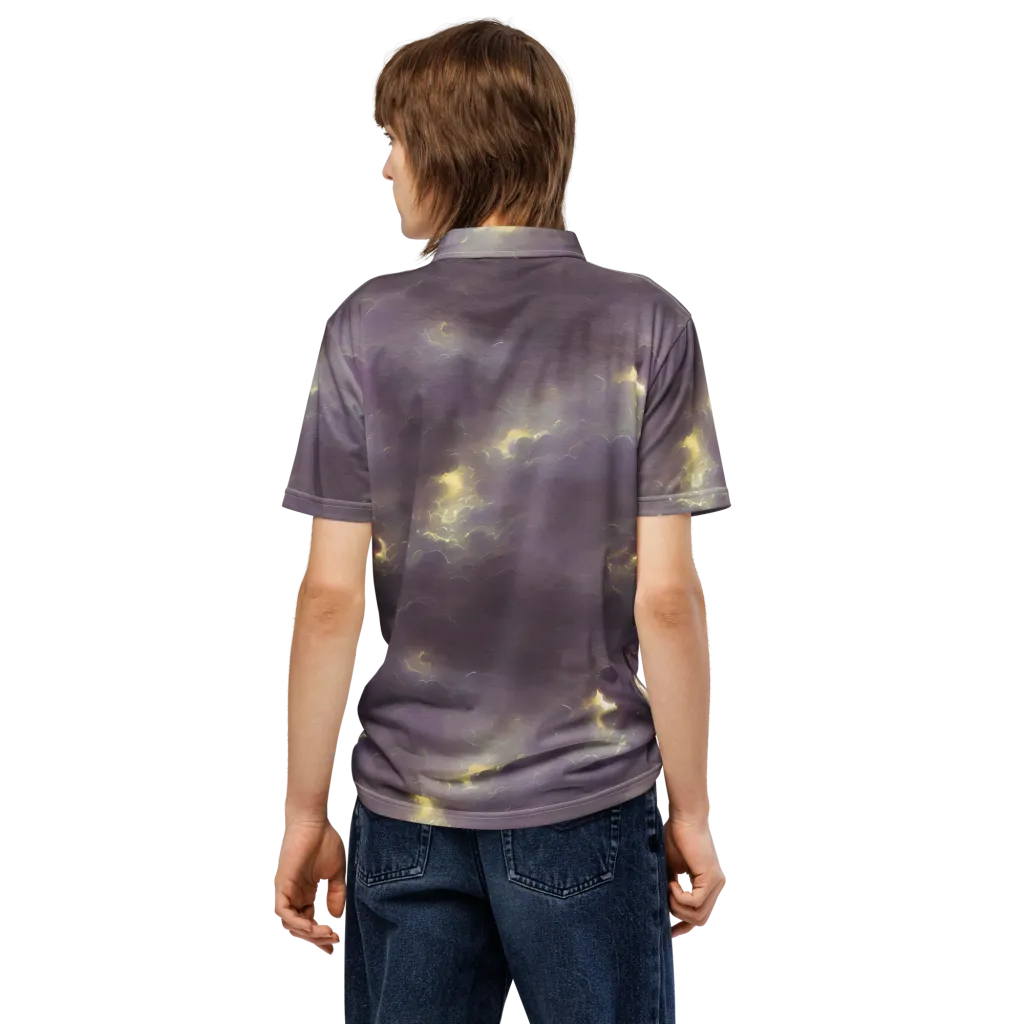 Stormy Muse on Men's Slim Fit Polo Shirt — Back