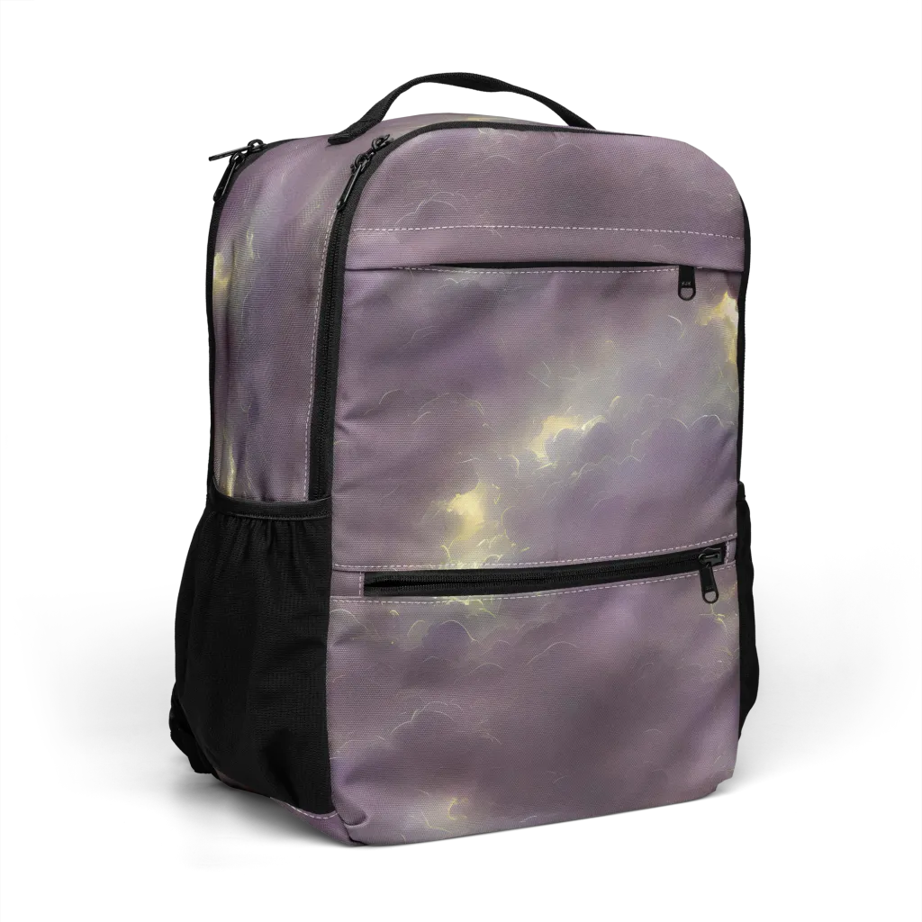 Stormy Muse on Utility Backpack — Right Front