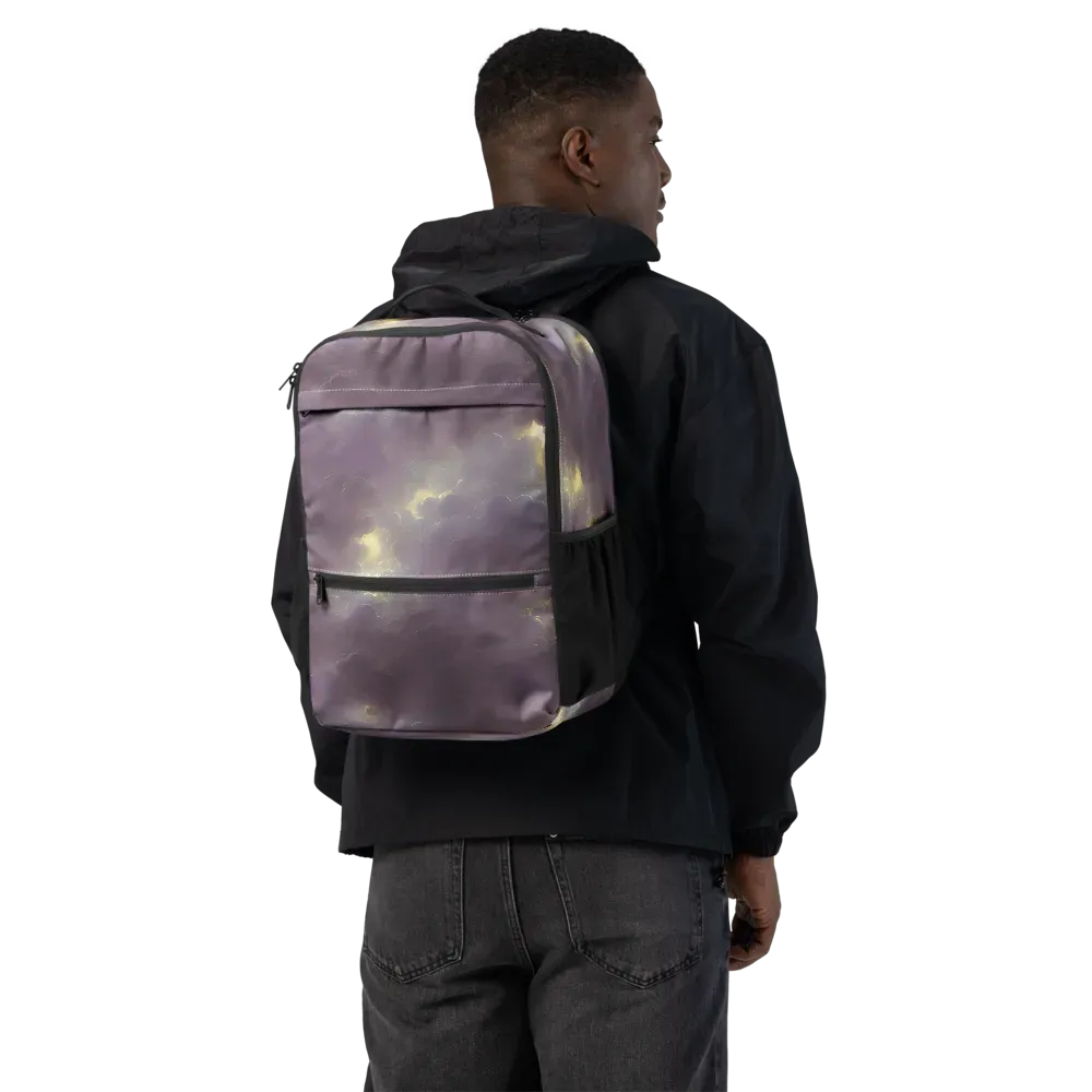 Stormy Muse on Utility Backpack — Back