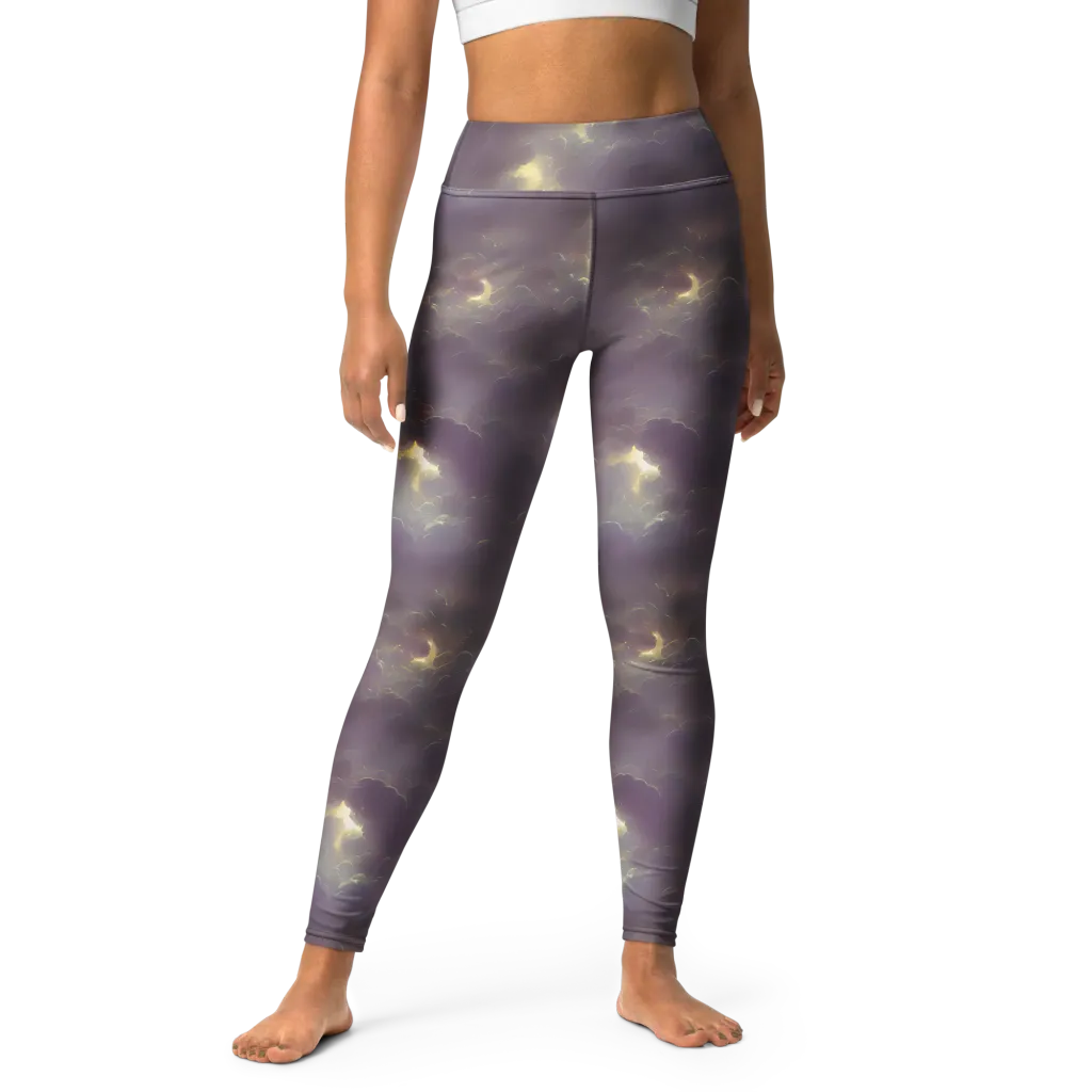 Stormy Muse on Yoga Leggings — Front