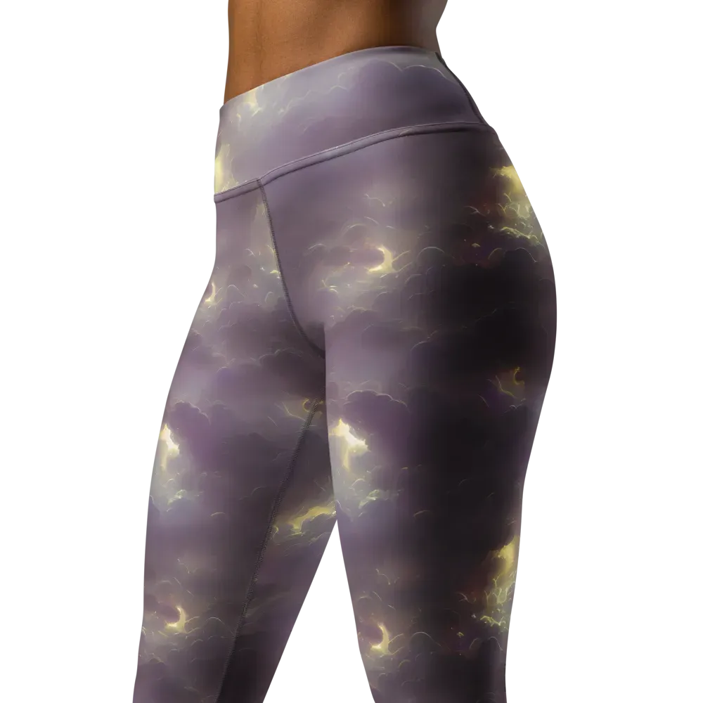 Stormy Muse on Yoga Leggings — Left Front