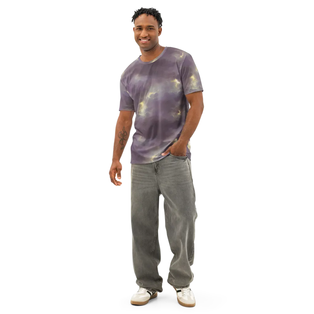 Stormy Muse on Men's Cotton Crew Neck T-Shirt — Front
