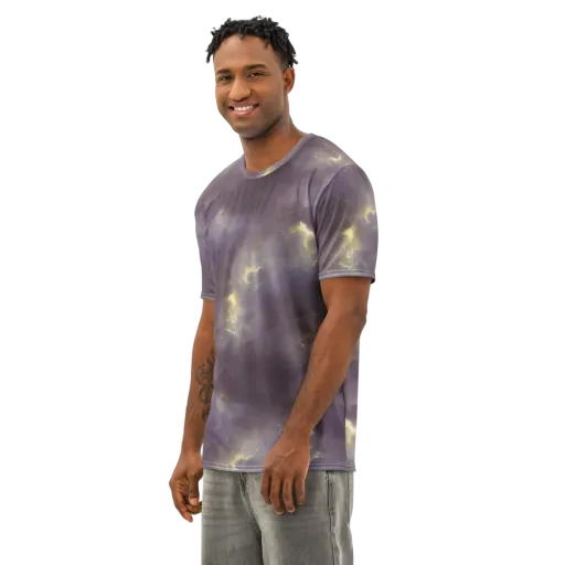 Stormy Muse on a Men's Cotton Crew Neck T-Shirt