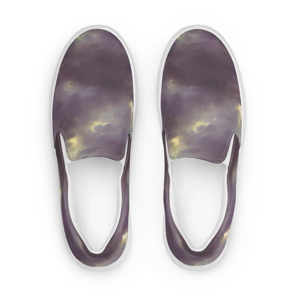 Stormy Muse on Men's Slip-On Canvas Shoes — Front