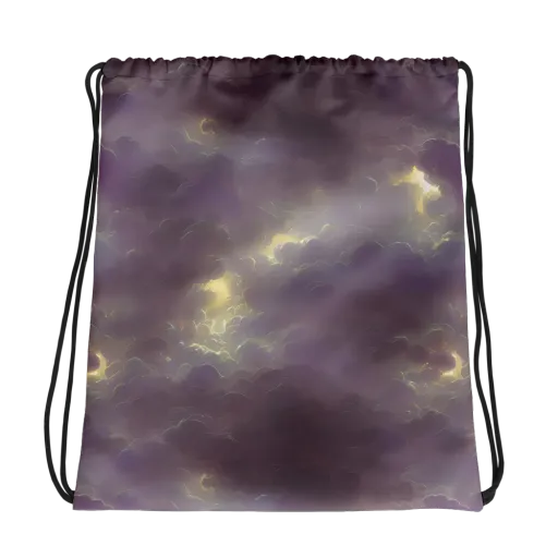 Stormy Muse on a Drawstring Bag