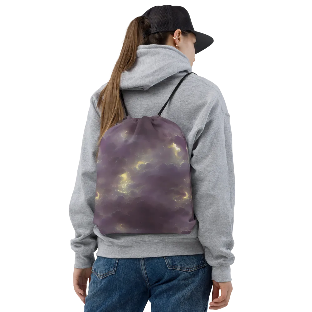 Stormy Muse on Drawstring Bag — Front