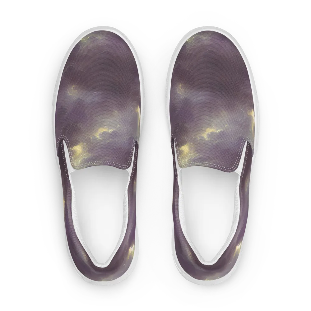 Stormy Muse on Women's Slip-On Canvas Shoes — Front