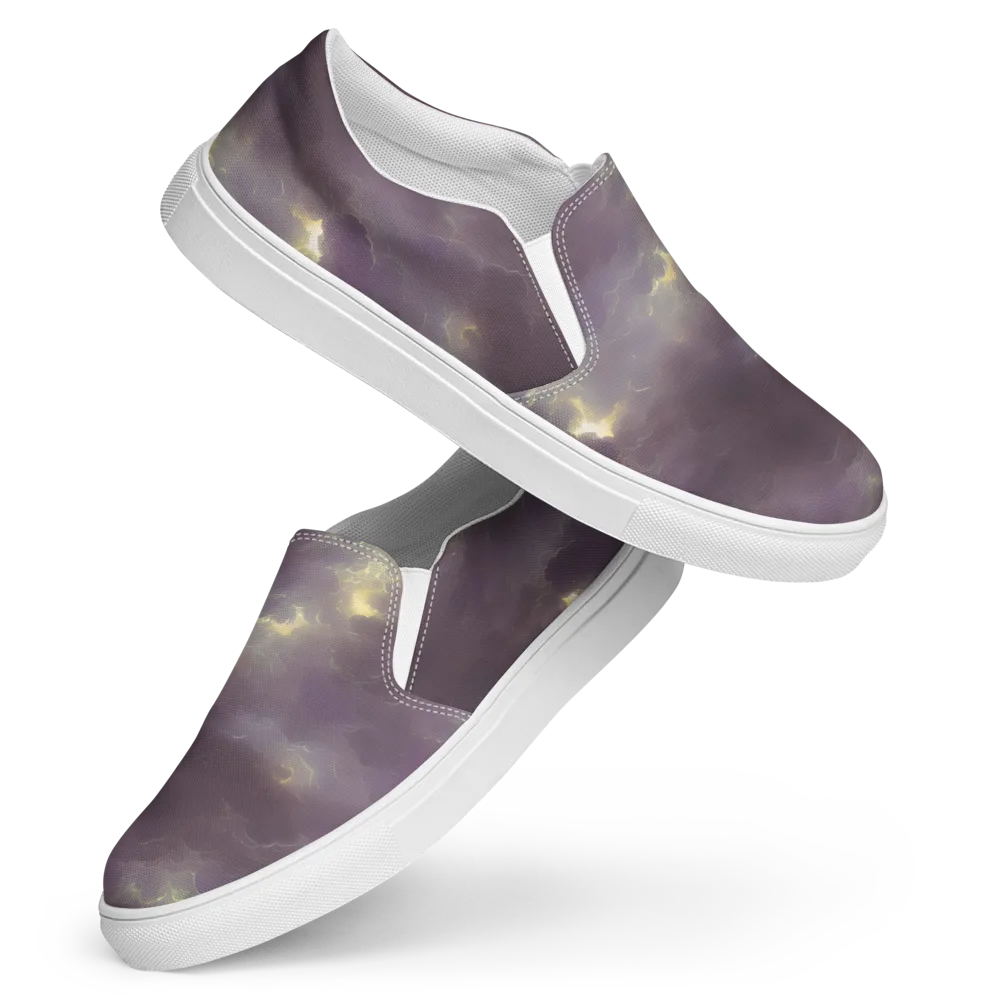 Stormy Muse on Women's Slip-On Canvas Shoes — Front