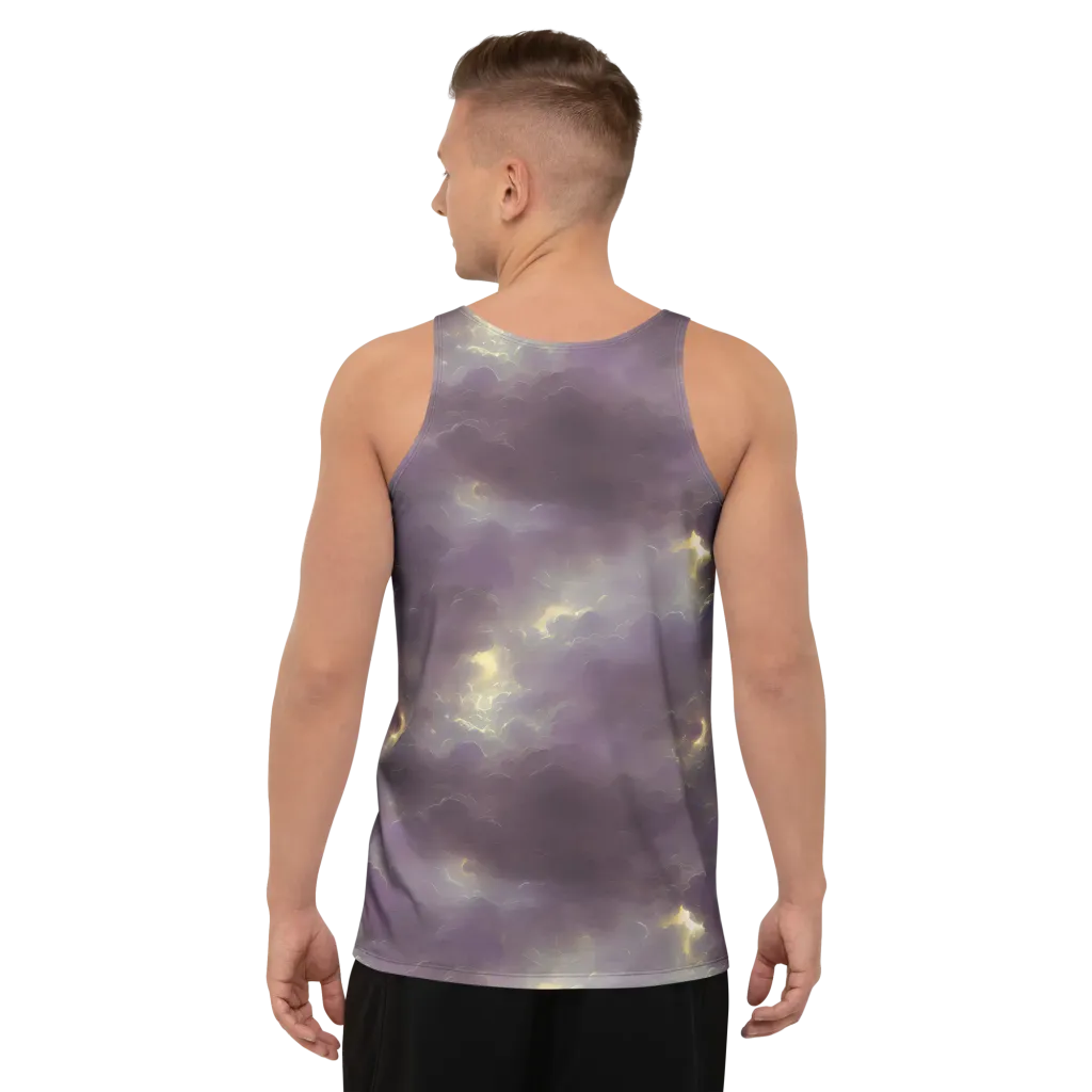 Stormy Muse on Men's Tank Top — Back