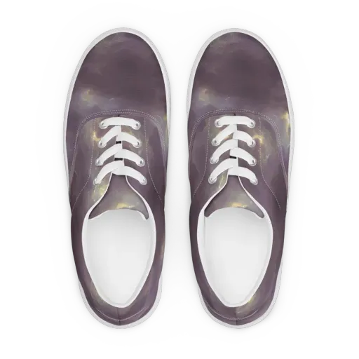 Stormy Muse on a Men's Lace-Up Canvas Shoes