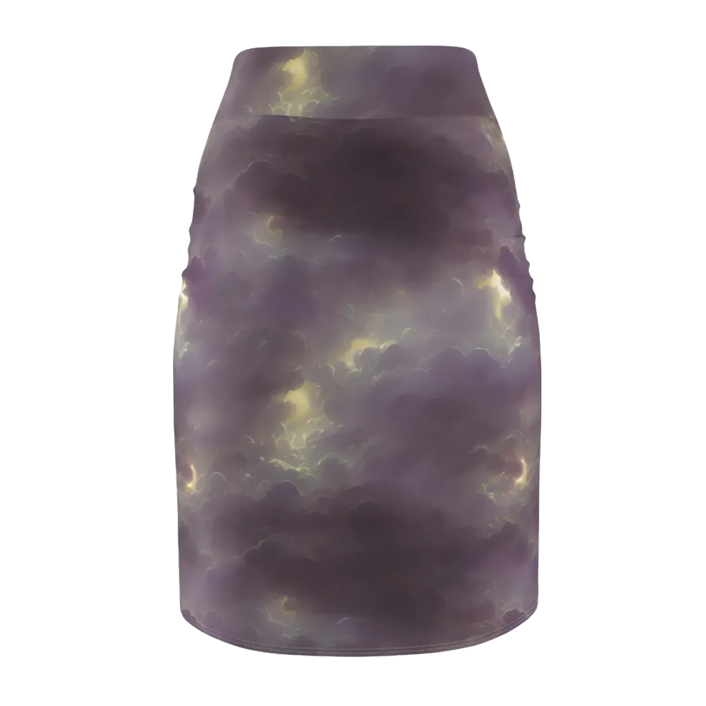 Stormy Muse on Pencil Skirt — Back