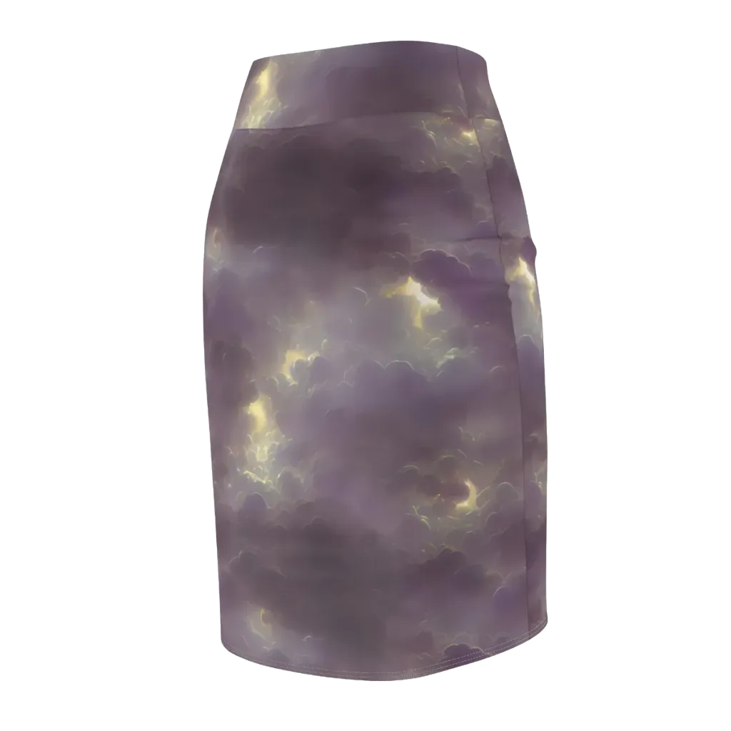 Stormy Muse on Pencil Skirt — Back Side