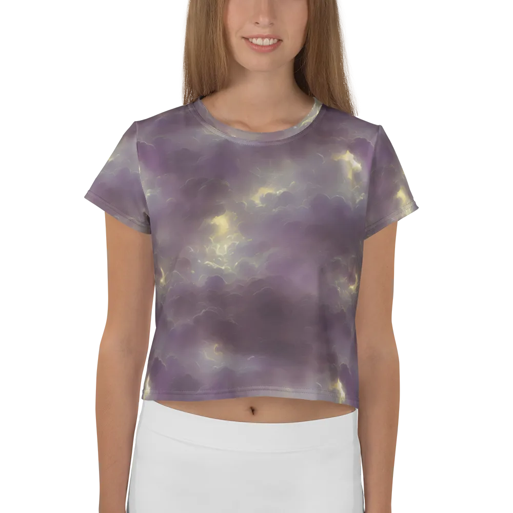 Stormy Muse on Crop Tee — Front