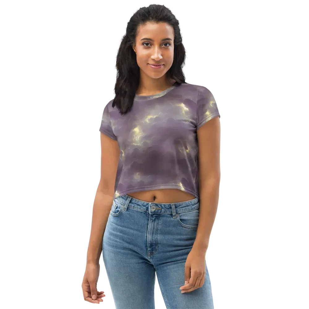 Stormy Muse on Crop Tee — Front