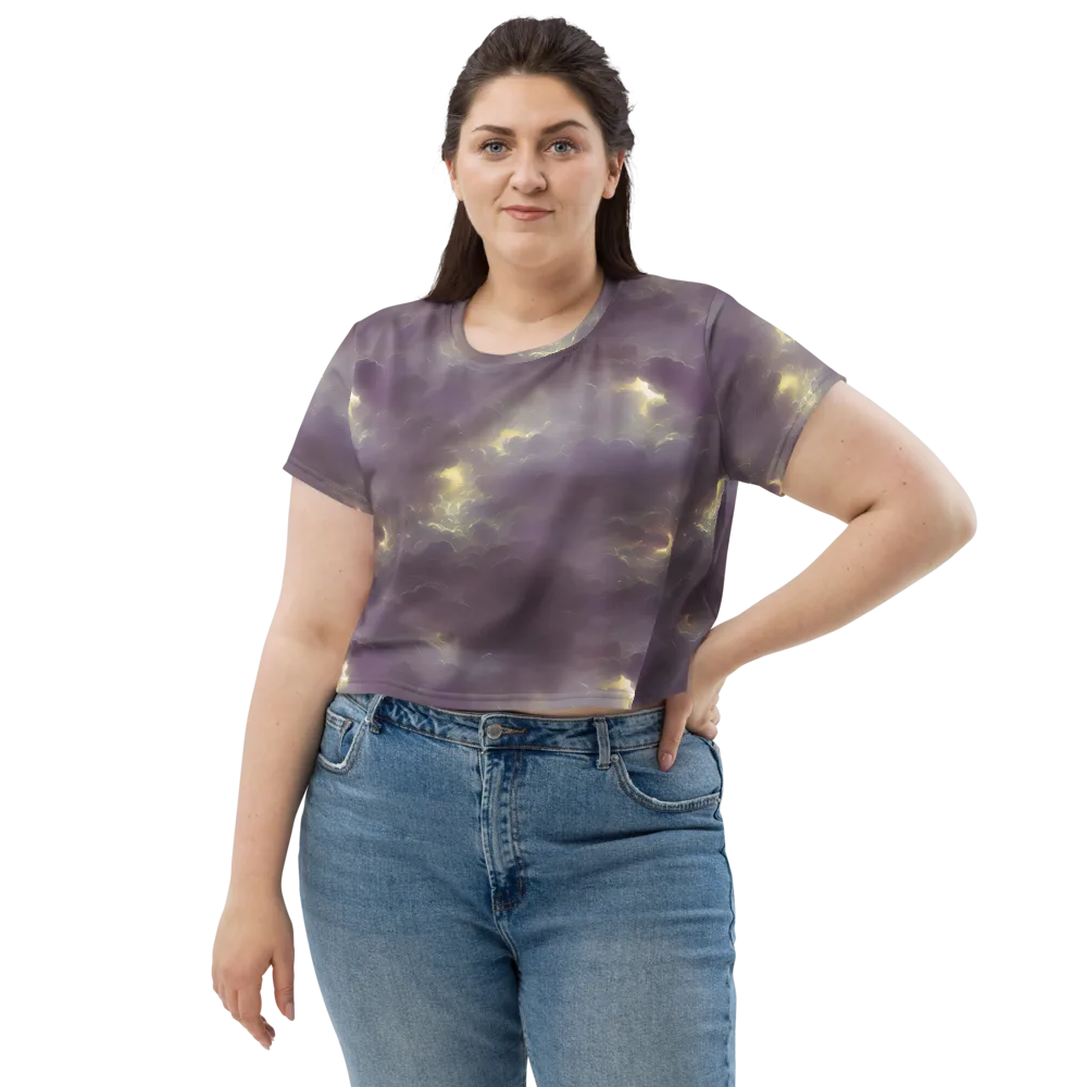 Stormy Muse on Crop Tee — Front