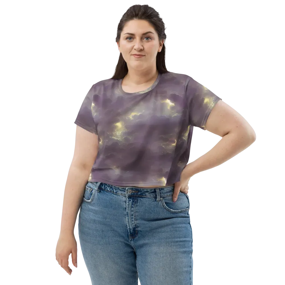 Stormy Muse on Crop Tee — Front