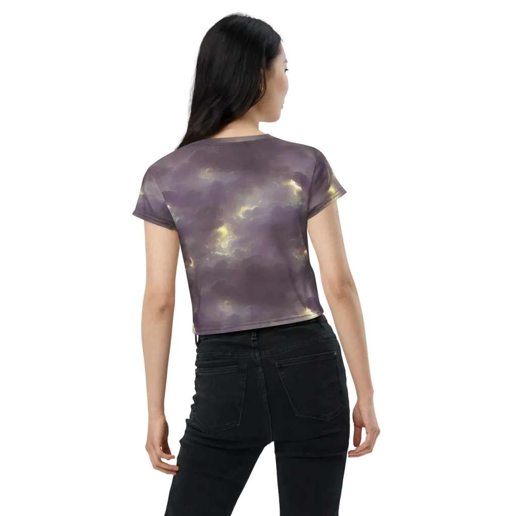 Stormy Muse on Crop Tee — Back