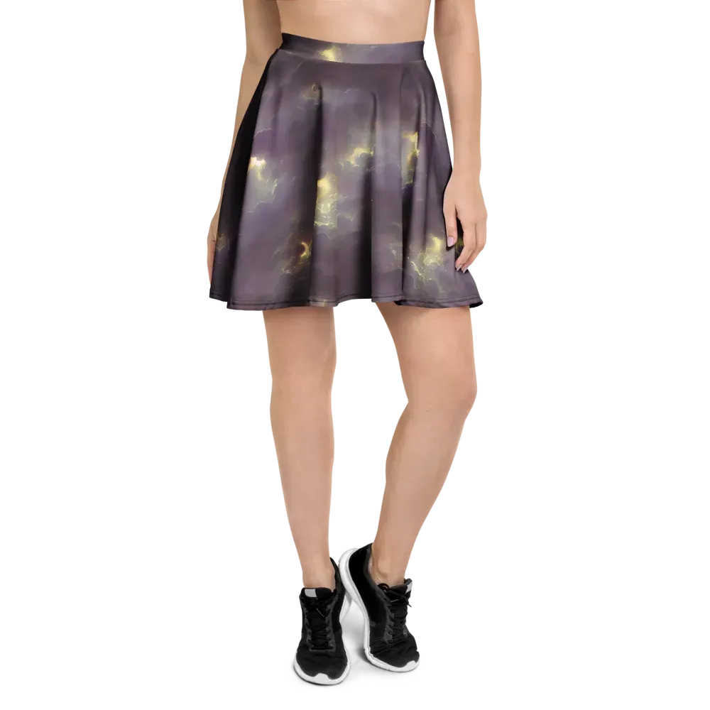 Stormy Muse on Skater Skirt — Front