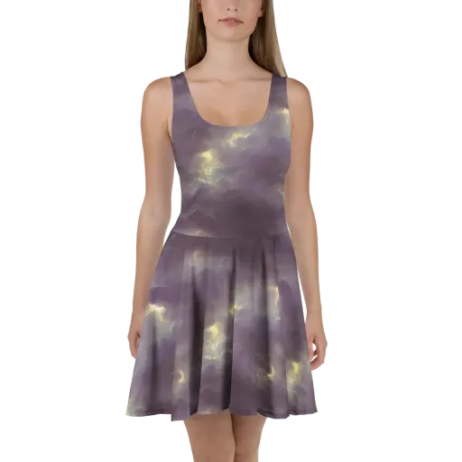 Stormy Muse on a Skater Dress