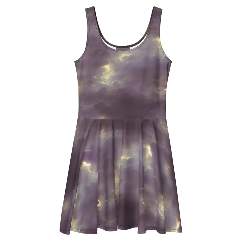 Stormy Muse on Skater Dress — Front